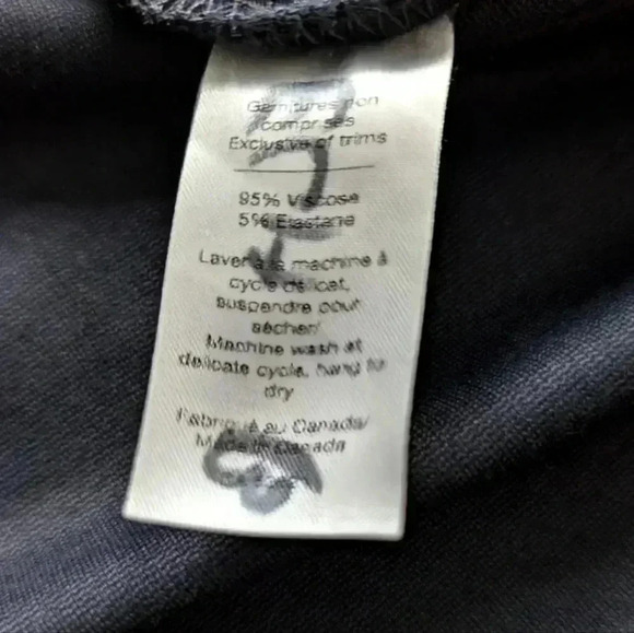 Melow Pencil Skirt Navy Blue Pull On Stretch Side Slit Women's size Extra Large - Picture 8 of 11